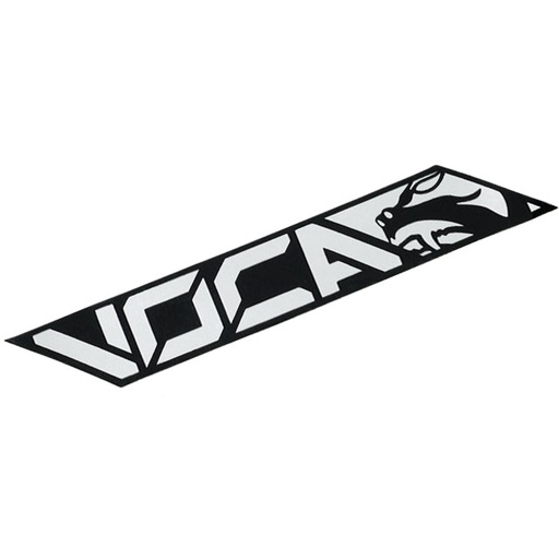 [VCR-MD0260/BK] Pegatina anticalórica VOCA NEW Chrome (11x4cm) - Negro