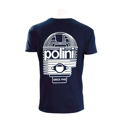 [098.2664/XXL] Camiseta cilindro Polini Azul - Talla XXL