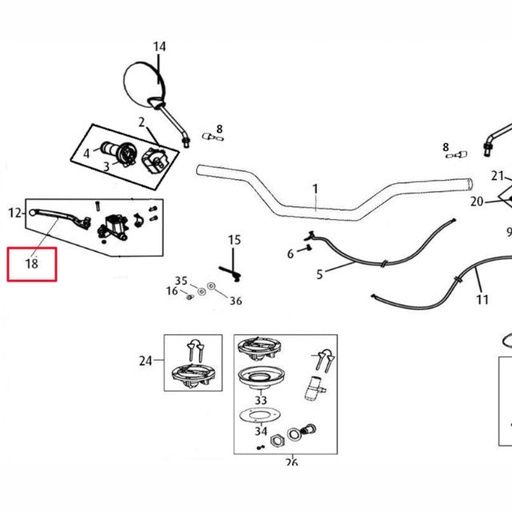 [0/000.830.4007] Maneta de freno Rieju Century 125