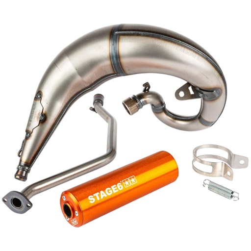 [S6-9118820/OR] Escape Stage6 Streetrace por arriba Rieju MRT - Silenciador Naranja