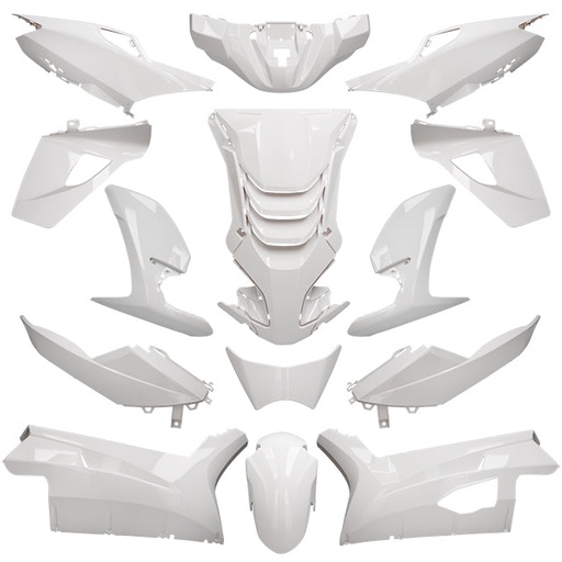 [AP55BP10.926.WH] Kit de carenados Peugeot Speedfight 4 14 piezas Allpro - Blanco Metalizado