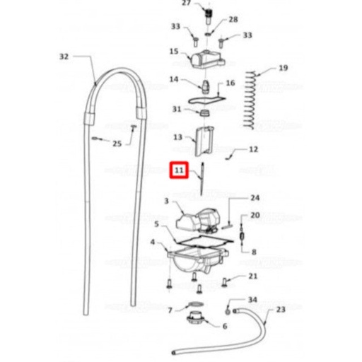 [ME25690427] Aguja Keihin N1EC Gas Gas EC 125-200-250-300