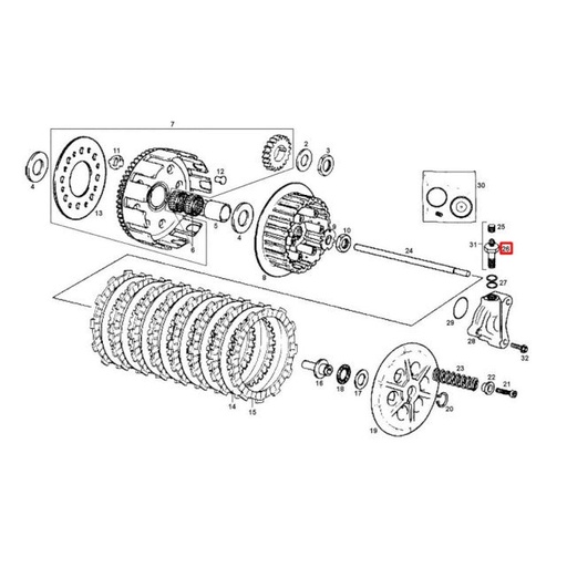 [ME25632026] Pinza embrague hidráulico Gas Gas EC 125-200-250-300