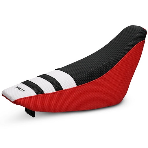 [YC110-1401-04-RD-ES] Asiento antideslizante Pitbike YCF Super Cup F190 ZS SC1 - Rojo/Blanco