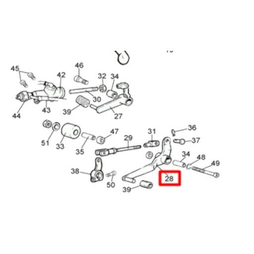 [0/000.730.0230] Pedal de cambio Rieju 50 RS1
