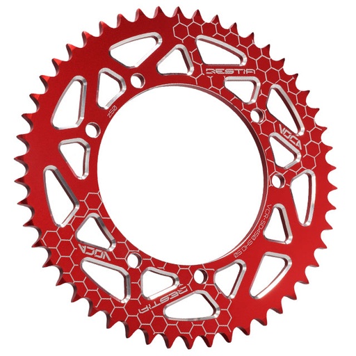 [VCR-SD450.SHO.50/RE] Corona Sherco Enduro/SM Z-50 428 Aluminio CNC VOCA - Rojo