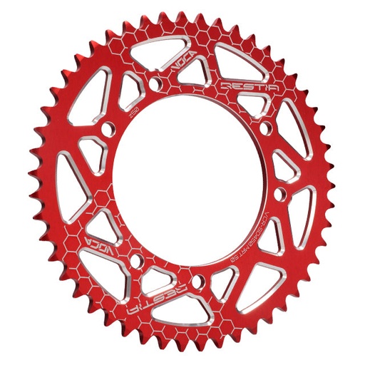 [VCR-SD450.MRT.50/RE] Corona Derbi Senda >00 / MRT / XP6 Z-50 420 Aluminio CNC VOCA - Rojo
