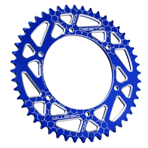 [VCR-SD450.SDA.48/BL] Corona Derbi Senda SM DRD /GPR Nude / Aprilia RS4 Z-48 420 Aluminio CNC VOCA - Azul