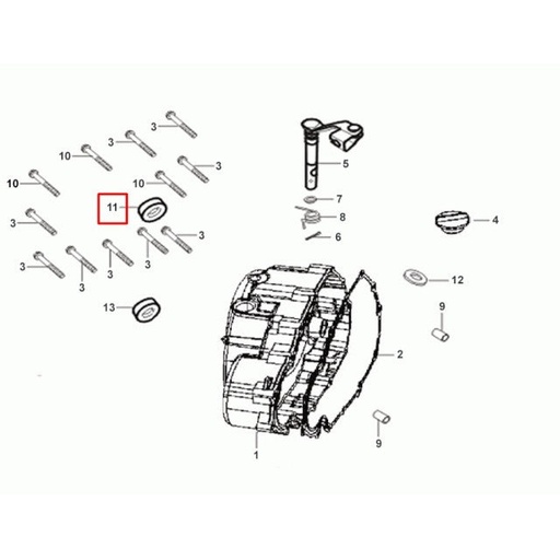 [0/250.004.0011] Retén aceite carter derecho 16x28x7 Rieju 250 Tango