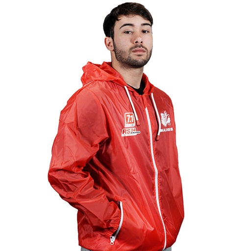 [418407.30] Chubasquero Malossi de color Rojo talla S