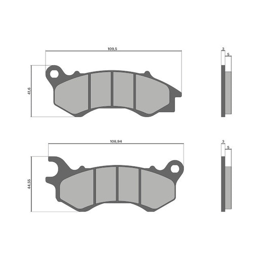 [6219250BB] Pastillas Brake Pads Honda PCX 12-17 Malossi