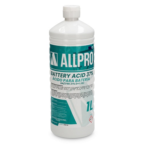 [AP90AC00.AC.1] Acido sulfurico de batería 37% AllPro 1 litro