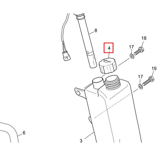[SH-H036] Tapón depósito de aceite original Sherco SM-R / SE-R 50cc