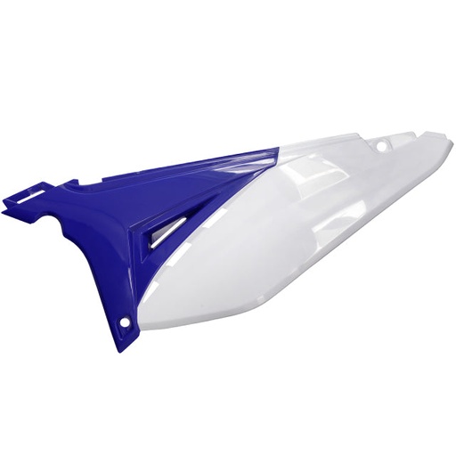 [SH-3059] Tapa trasera izquierda original Sherco 50cc >2012 Azul / Blanco