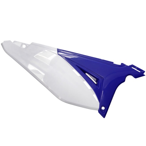 [SH-3058] Tapa trasera derecha original Sherco 50cc >2012 Azul / Blanco