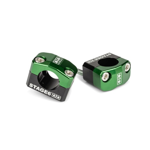 [S6-196010/GR] Torretas de manillar 28mm Stage6 - verde