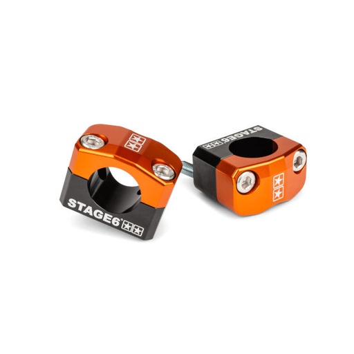 [S6-196010/OR] Torretas de manillar 28mm Stage6 - naranja
