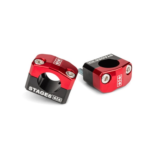 [S6-196010/RE] Torretas de manillar 28mm Stage6 - rojo