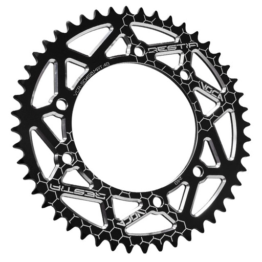 [VCR-SD450.MRT.48/BK] Corona Derbi Senda >00 / MRT / XP6 Z-48 420 Aluminio CNC VOCA - Negro