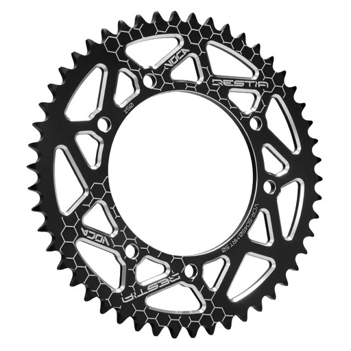 [VCR-SD450.SDA.50/BK] Corona Derbi Senda SM DRD /GPR Nude / Aprilia RS4 Z-50 420 Aluminio CNC VOCA - Negro