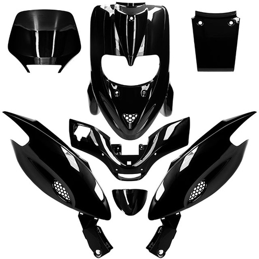 [AP55BP10.942.BK] Carenados Gilera Stalker 50cc Allpro 7 piezas Allpro - Negro Metalizado