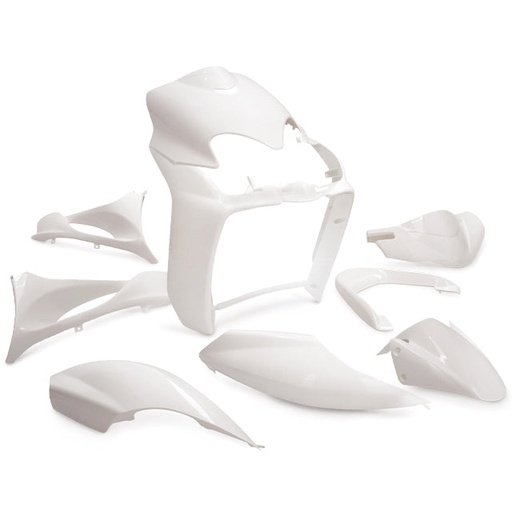 [AP55BP10.995.PW] Carenados Yamaha Jog R RR / MBK Mach G 9 piezas AllPro - Blanco Perla