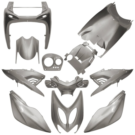 [AP55BP10.900.NG] Carenados Yamaha Aerox / MBK Nitro hasta 2013 11 piezas AllPro - Gris Nardo