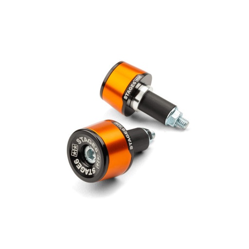 [S6-SSP120/OR] Contrapesos manillar 22mm anodizados Stage6 - naranja