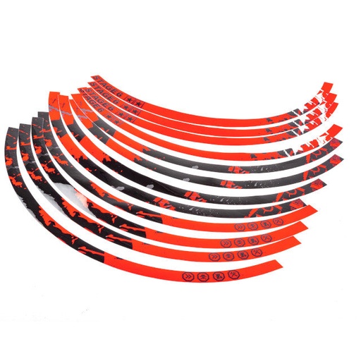 [S6-0513.1/RE] Kit adhesivos llantas 13" Stage6 - Rojo / Negro