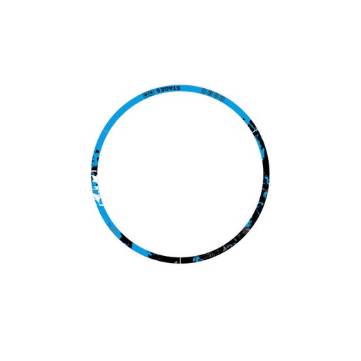 [S6-0517/BL] Kit de adhesivos llantas 17" Stage6 - Azul / Negro