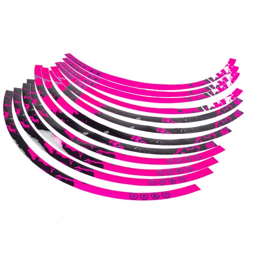 [S6-0517/PK] Kit de adhesivos llantas 17" Stage6 - Rosa / Negro