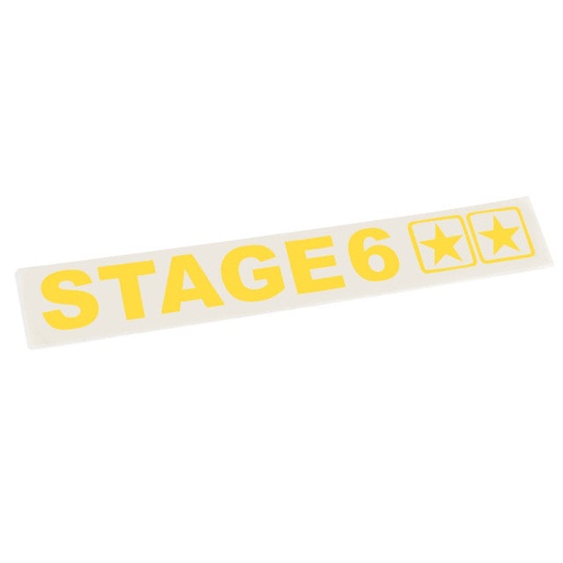 [S6-0520/YE] Pegatina ploted 110x33mm Stage6 - Amarillo