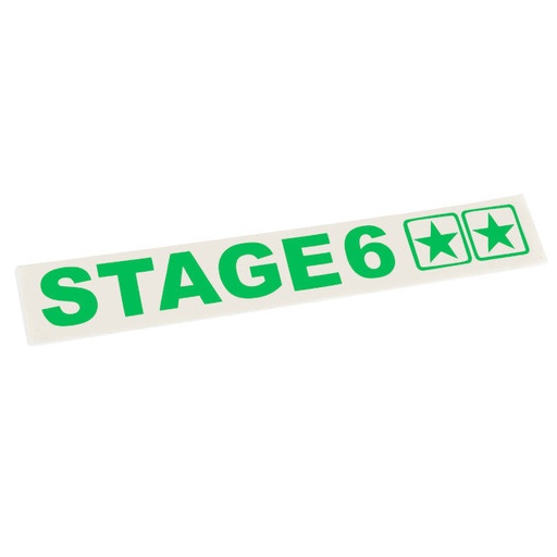 [S6-0520/GR] Pegatina ploted 110x33mm Stage6 - Verde