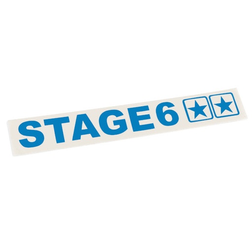 [S6-0520/BL] Pegatina ploted 110x33mm Stage6 - Azul