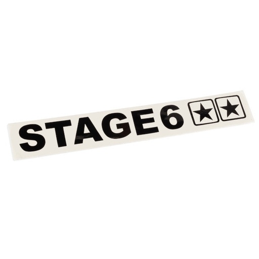 [S6-0520/BK] Pegatina ploted 110x33mm Stage6 - Negro