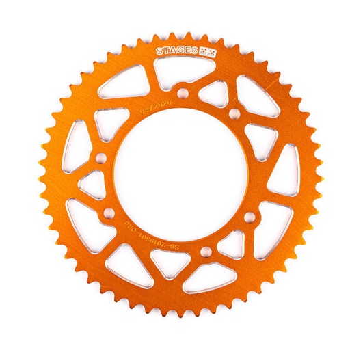 [S6-2019301/OR] Corona Derbi Drd Pro 53D 420 aluminio CNC Stage6 - Naranja 