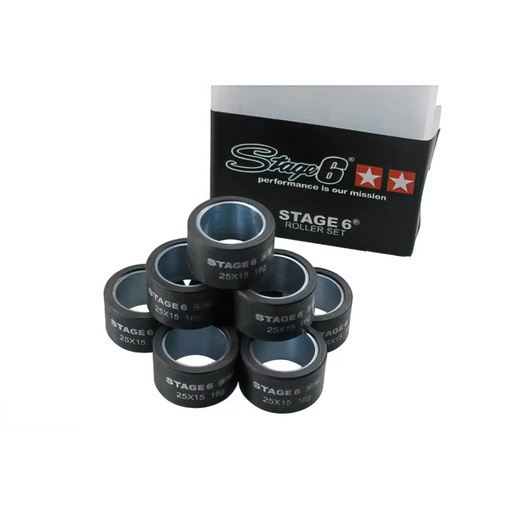 [S6-G251600] Rodillos 25x15mm 16g Stage6