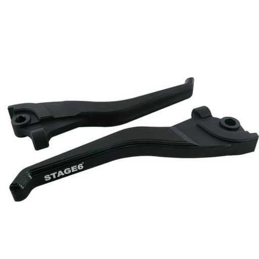 [S6-SSP105-4/BK] Manetas Yamaha Aerox <2013 Dual Color CNC Stage6 - Negro