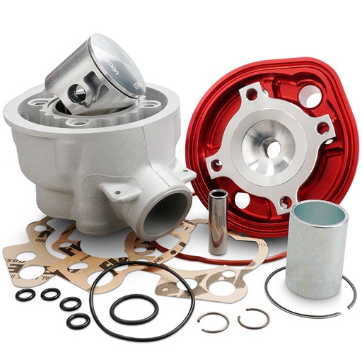 [VCR-RD1188.80.CYL/RE] Cilindro VOCA Bestia 80cc Minarelli AM6 Ø50mm - Culata Roja