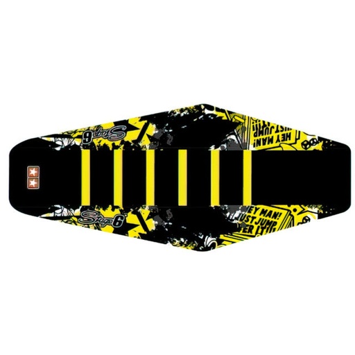 [S6-058865/YE] Funda asiento Sherco 50 <2006 Stage6 - Negro/Amarillo