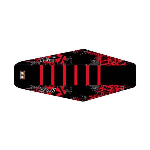 [S6-059261/RE] Funda asiento Derbi Senda 50cc 05-10 Stage6 - Negro/Rojo