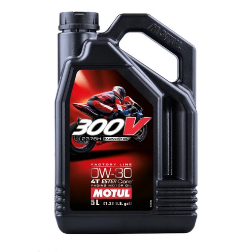 [110329] Aceite motor 0W30 5L 2376H HRC Motul 300V Factory Line