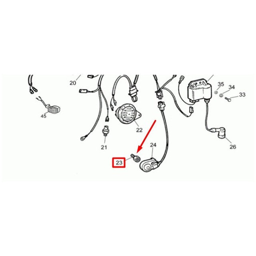 [0/000.460.3010] Tornillo fijación caballete Rieju RR / Spike / RS1 50