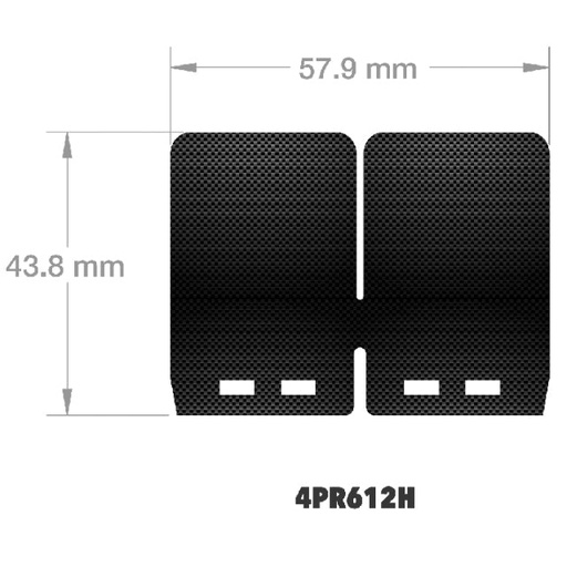 [4PR612H] Laminas carbono para cajas VForce4R GasGas, Husqvarna, KTM 125-250cc carburador