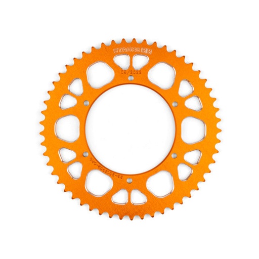 [S6-2018902/OR] Corona Aprilia SX / Derbi Senda euro 4 53D 420 aluminio CNC Stage6 - naranja