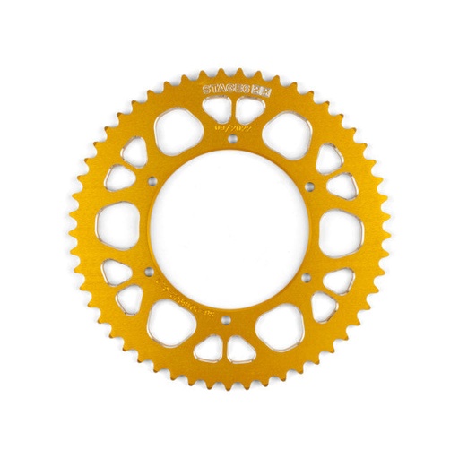 [S6-2018902/YE] Corona Aprilia SX / Derbi Senda euro 4 53D 420 aluminio CNC Stage6 - amarillo
