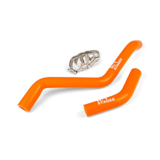 [S6-01219301/OR] Tubos de refrigerante Stage6 R/T Derbi euro 3 / 4 - naranja