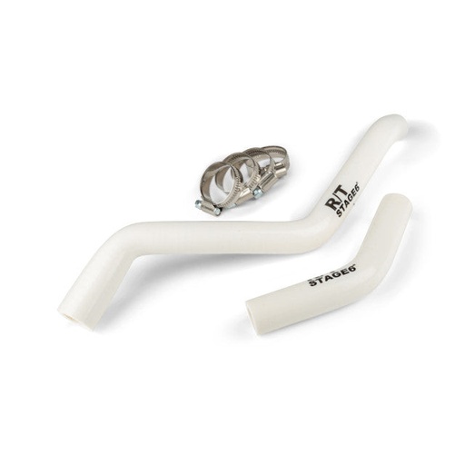 [S6-01219301/WH] Tubos de refrigerante Stage6 R/T Derbi euro 3 / 4 - blanco
