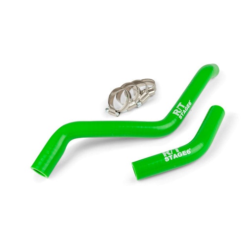 [S6-01219301/GR] Tubos de refrigerante Stage6 R/T Derbi euro 3 / 4 - verde