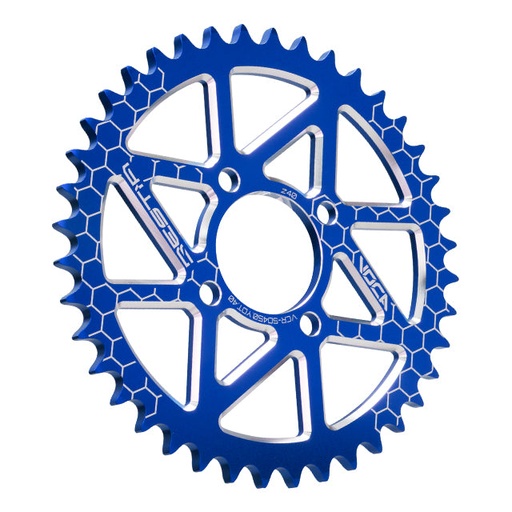 [VCR-SD450.YDT.40/BL] Corona Yamaha DT 50 Portugal Z-40 420 Aluminio CNC VOCA - azul